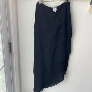 Joseph Ribcoff black long dressy skirt size 10